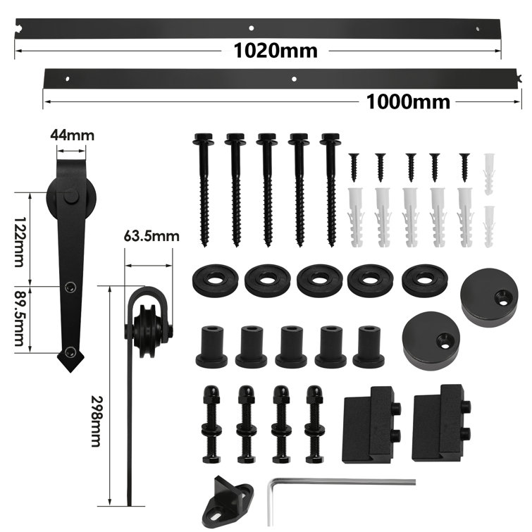 Vingo 200cm (6.6ft) Sliding Door Hardware Sliding Door System Sliding